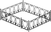 Кованые ограды для могил